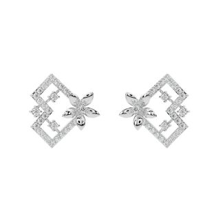 Lucas Round Diamond Stud Earrings